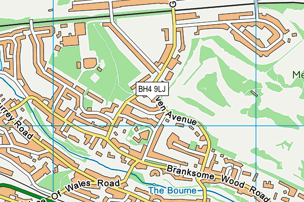 BH4 9LJ map - OS VectorMap District (Ordnance Survey)