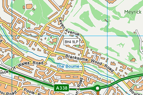 BH4 9LP map - OS VectorMap District (Ordnance Survey)