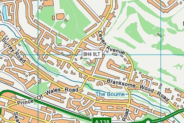 BH4 9LT map - OS VectorMap District (Ordnance Survey)