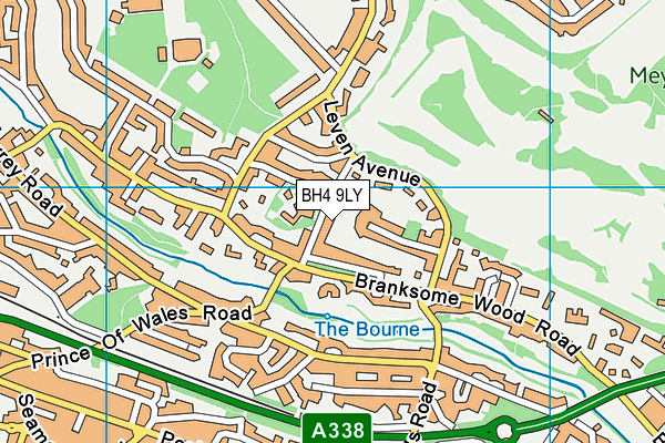 BH4 9LY map - OS VectorMap District (Ordnance Survey)