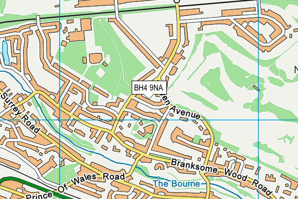 BH4 9NA map - OS VectorMap District (Ordnance Survey)