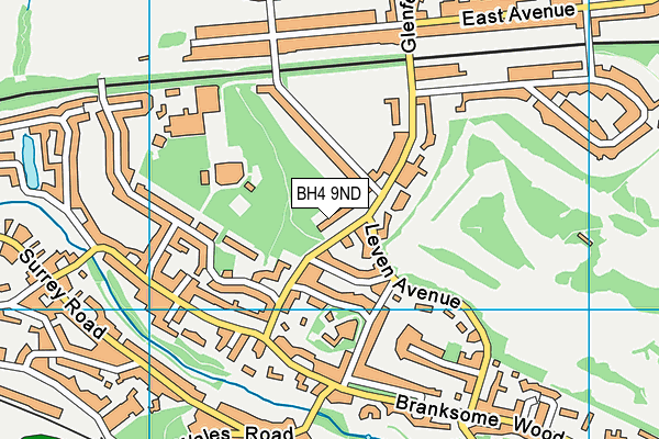 BH4 9ND map - OS VectorMap District (Ordnance Survey)