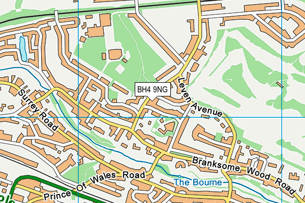 BH4 9NG map - OS VectorMap District (Ordnance Survey)