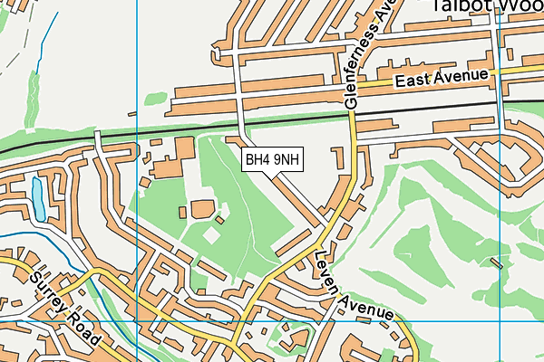 BH4 9NH map - OS VectorMap District (Ordnance Survey)