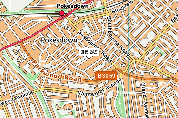 Pokesdown Community Primary School map (BH5 2AS) - OS VectorMap District (Ordnance Survey)