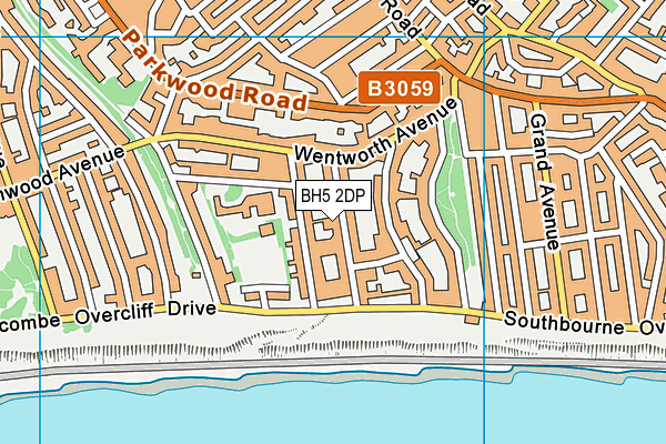 BH5 2DP map - OS VectorMap District (Ordnance Survey)