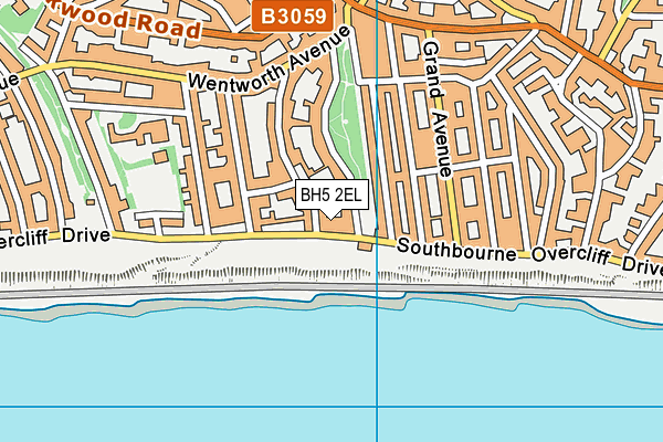 BH5 2EL map - OS VectorMap District (Ordnance Survey)