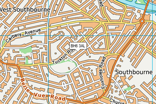 BH6 3AL map - OS VectorMap District (Ordnance Survey)