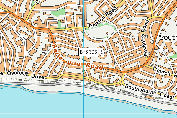 BH6 3DS map - OS VectorMap District (Ordnance Survey)