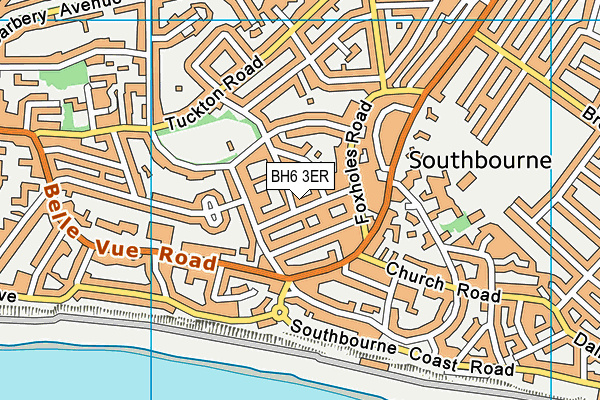 BH6 3ER map - OS VectorMap District (Ordnance Survey)