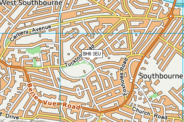 BH6 3EU map - OS VectorMap District (Ordnance Survey)