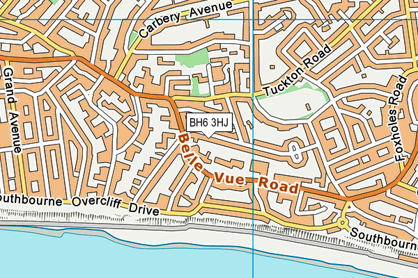 BH6 3HJ map - OS VectorMap District (Ordnance Survey)