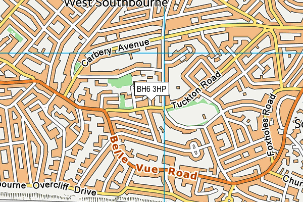 BH6 3HP map - OS VectorMap District (Ordnance Survey)