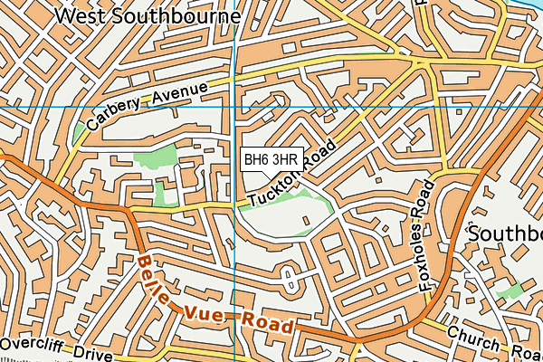 BH6 3HR map - OS VectorMap District (Ordnance Survey)