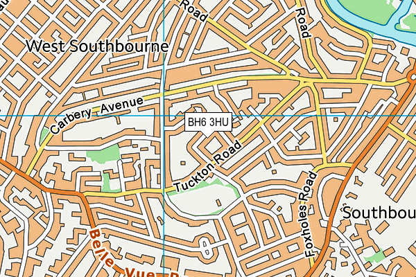 BH6 3HU map - OS VectorMap District (Ordnance Survey)