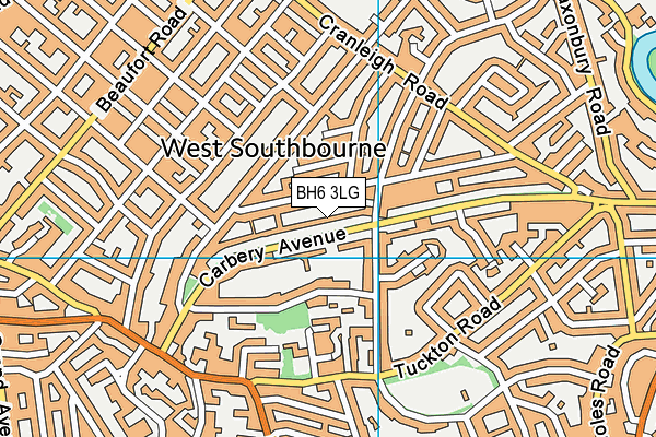 BH6 3LG map - OS VectorMap District (Ordnance Survey)