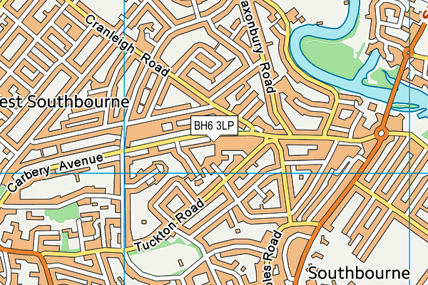 BH6 3LP map - OS VectorMap District (Ordnance Survey)