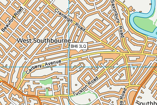 BH6 3LQ map - OS VectorMap District (Ordnance Survey)