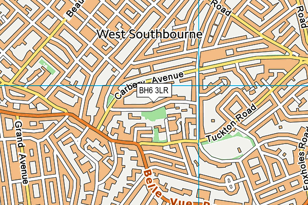 BH6 3LR map - OS VectorMap District (Ordnance Survey)