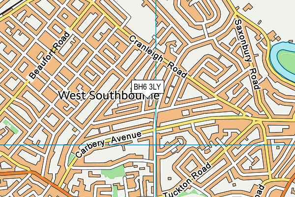 BH6 3LY map - OS VectorMap District (Ordnance Survey)