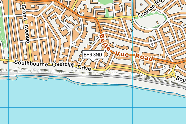 BH6 3ND map - OS VectorMap District (Ordnance Survey)