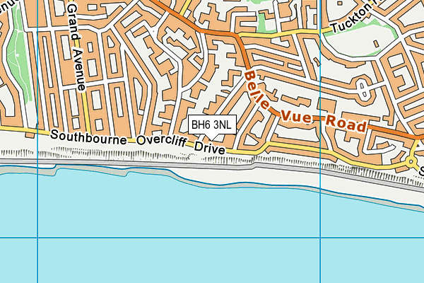 BH6 3NL map - OS VectorMap District (Ordnance Survey)