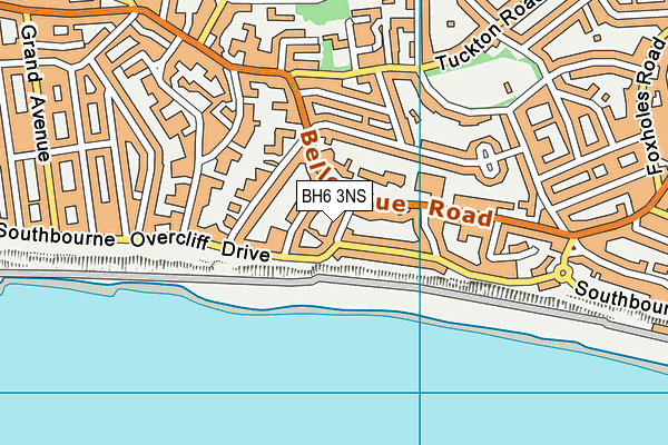 BH6 3NS map - OS VectorMap District (Ordnance Survey)