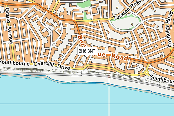 BH6 3NT map - OS VectorMap District (Ordnance Survey)