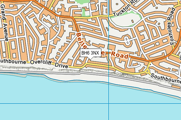 BH6 3NX map - OS VectorMap District (Ordnance Survey)