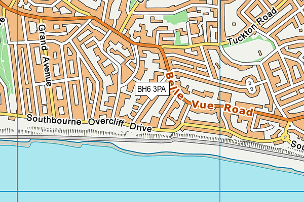 BH6 3PA map - OS VectorMap District (Ordnance Survey)
