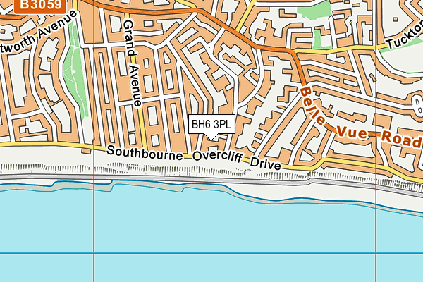 BH6 3PL map - OS VectorMap District (Ordnance Survey)