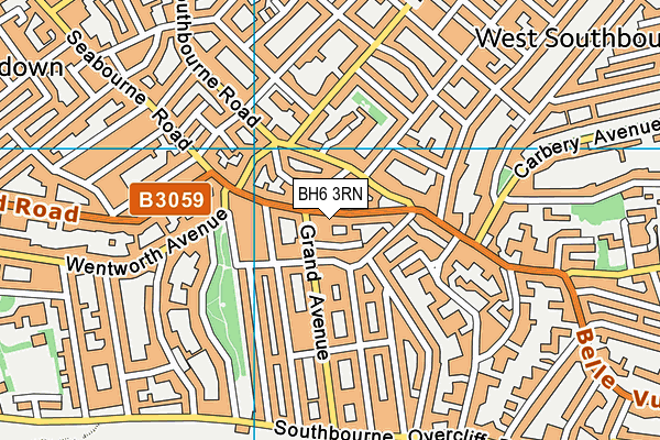 BH6 3RN map - OS VectorMap District (Ordnance Survey)