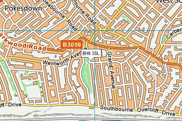 BH6 3SL map - OS VectorMap District (Ordnance Survey)