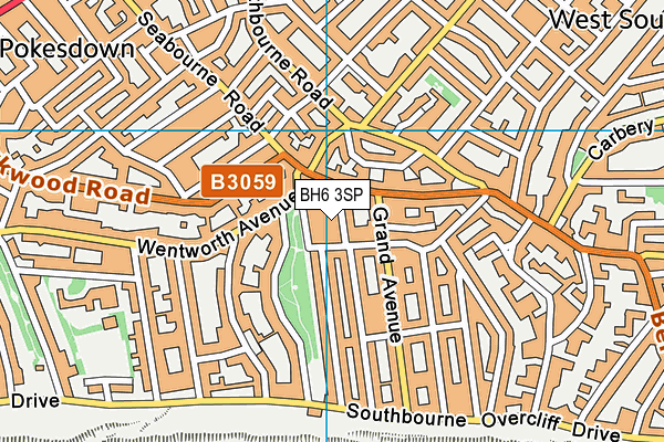 BH6 3SP map - OS VectorMap District (Ordnance Survey)