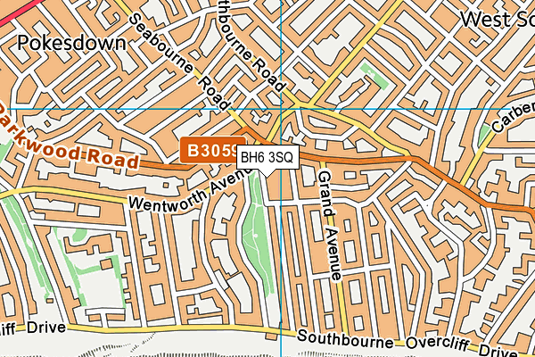 BH6 3SQ map - OS VectorMap District (Ordnance Survey)