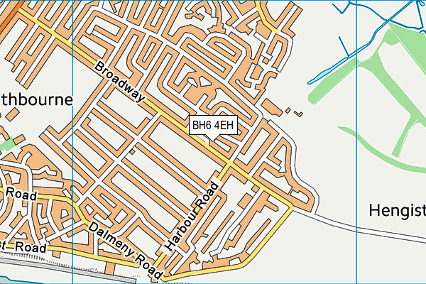 BH6 4EH map - OS VectorMap District (Ordnance Survey)