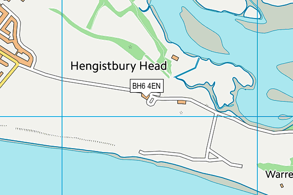 BH6 4EN map - OS VectorMap District (Ordnance Survey)