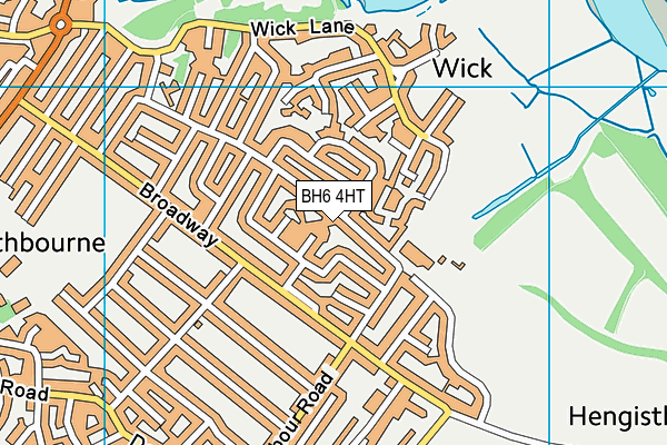 BH6 4HT map - OS VectorMap District (Ordnance Survey)