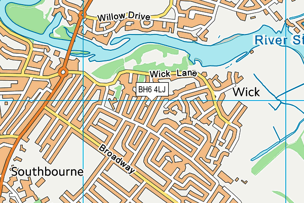 BH6 4LJ map - OS VectorMap District (Ordnance Survey)