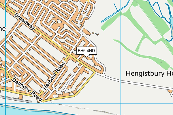 BH6 4ND map - OS VectorMap District (Ordnance Survey)