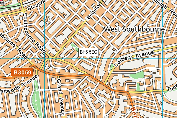 BH6 5EG map - OS VectorMap District (Ordnance Survey)