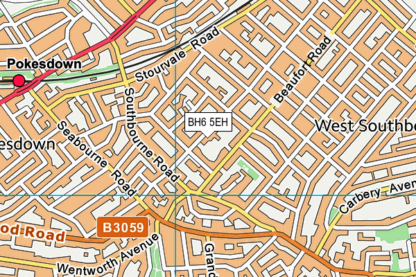 BH6 5EH map - OS VectorMap District (Ordnance Survey)