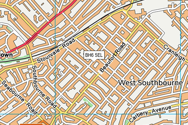 BH6 5EL map - OS VectorMap District (Ordnance Survey)