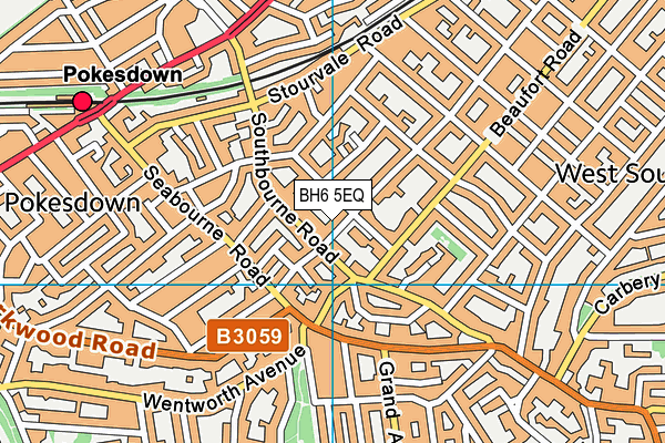 BH6 5EQ map - OS VectorMap District (Ordnance Survey)