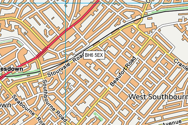 BH6 5EX map - OS VectorMap District (Ordnance Survey)