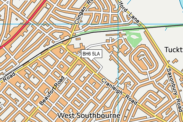 BH6 5LA map - OS VectorMap District (Ordnance Survey)