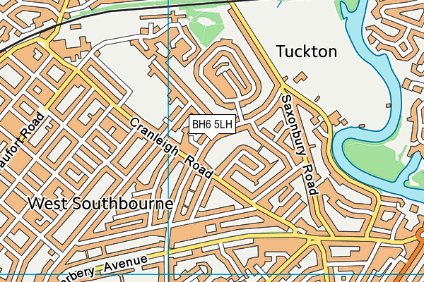 BH6 5LH map - OS VectorMap District (Ordnance Survey)