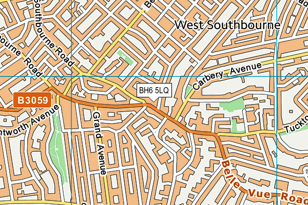 BH6 5LQ map - OS VectorMap District (Ordnance Survey)