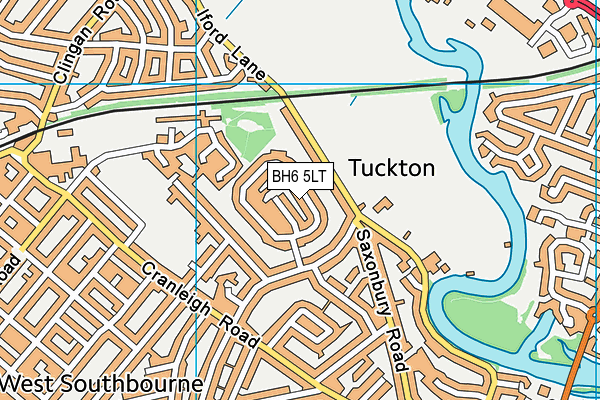 BH6 5LT map - OS VectorMap District (Ordnance Survey)