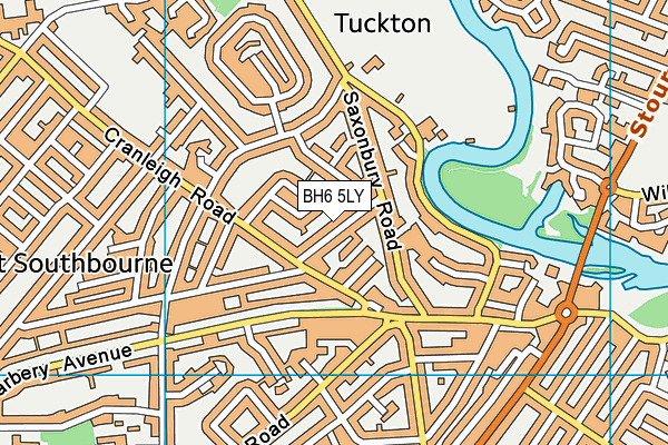 BH6 5LY map - OS VectorMap District (Ordnance Survey)